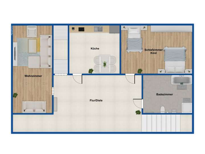 Grundriss 1. OG Hinterhaus