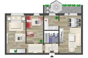 Modernisierte 3-Raum-Wohnung mit Balkon – Ludwig-Kühn-Str. 7, 9123 Markersdorf, Chemnitz – Vorschaubild 6