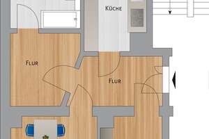 *Sofort bezugsfrei* Modernisierte Altbauwohnung mit Einbauküche! – Taubestraße 31, 4347 Schönefeld-Abtnaundorf, Leipzig – Vorschaubild 3