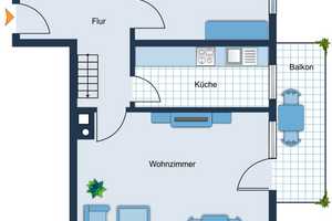 NACHMIETER gesucht für Gemütliche und sonnige Wohnung in 81477 München / Solln – München – Vorschaubild 1
