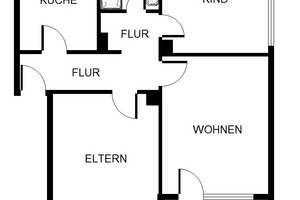Nimm mich! Interessante 3-Zimmer-Wohnung