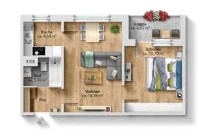 Ab 16.10.26 anmietbar - Frisch renovierte 2-Raumwohnung in Helbersdorf – Carl-Bobach-Straße 16, 9120 Helbersdorf, Chemnitz – Vorschaubild 8