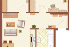 3 Raum Dachgeschosswohnung mit Aufzug und Balkon – Die vollständige Adresse der Immobilie erhältst du vom Anbieter., 4155 Gohlis-Süd, Leipzig – Vorschaubild 1