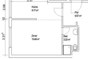 Sanierte moderne 1-Zimmer-EG-Wohnung mit EBK in Pforzheim – Bleichstraße 25, 75173 Pforzheim – Vorschaubild 8