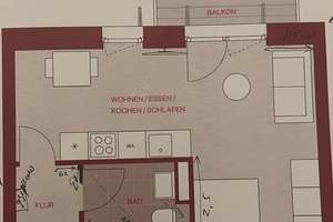1-Zimmer Wohnung mit Balkon in München-Riem, ab 01.06.2026 – Die vollständige Adresse der Immobilie erhältst du vom Anbieter., 81829 Trudering-Riem (Ortsteil), München – Vorschaubild 2