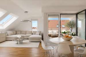 Moderne, barrierefreie 3,5-Zimmer DG-Wohnung mit Loggia, Lift und TG-Stellplatz
