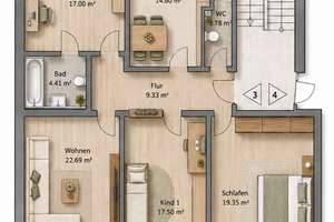 Kernsanierte stilvolle 4-ZKB-Wohnung in Wiesbaden-Schierstein