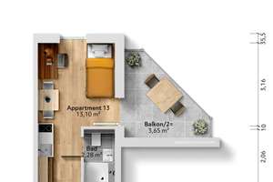 Neubau: Mikroapartments in KFW 55-Standard (A+) | Ap. 13 – Die vollständige Adresse der Immobilie erhältst du vom Anbieter., 81247 Obermenzing, München – Vorschaubild 7