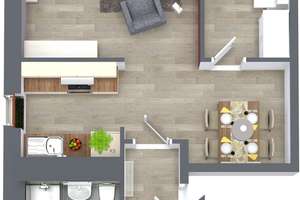 Attraktive 3-Raum-Wohnung mit Balkon in schönem Wohnumfeld – Am Bernsdorfer Hang 12, 9126 Bernsdorf, Chemnitz – Vorschaubild 6