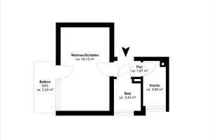 Wohnen mit Fernblick: gut geschnittenes Appartement mit Balkon – Hebbelstraße 70, 85055 Nordost, Ingolstadt – Vorschaubild 10