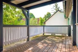113 m² mit historischem Echtholzboden, großem Balkon & naturnah in Leipzig-Lützschena