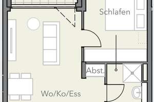 78WEST:  moderne 2-Zimmer-Wohnung  mit Loggia – 93049 Westenviertel, Regensburg – Vorschaubild 12