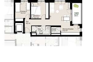Moderne Etagenwohnung zur Miete mit Balkon in Neu Wulmstorf - Wentzel Dr. – Wulmstorfer Wiesen 1, 21629 Neu Wulmstorf – Vorschaubild 7