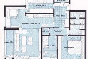 Exklusive 3-Zimmer-Wohnung mit viel Raum  – Niederrheinstraße 14, 40474 Stockum, Düsseldorf – Vorschaubild 16