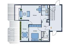2-Zimmer-Dachgeschosswohnung mit Dachterrasse in München-Solln – Die vollständige Adresse der Immobilie erhältst du vom Anbieter., 81479 Solln, München – Vorschaubild 10
