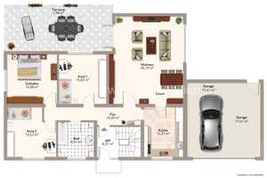 Zweifamilienhaus provisionsfrei, Top-Renoviert, Sauna, Keller, Doppelgarage, Terrassen – Lerchenring 11, 31246 Peine (Kreis) – Vorschaubild 31