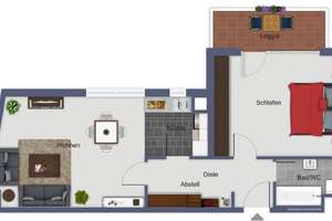 2-Zimmer-Wohnung in Lindenthal – Die vollständige Adresse der Immobilie erhältst du vom Anbieter., 50931 Lindenthal (Ortsteil), Köln – Vorschaubild 7