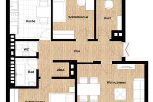 4-Zimmer-Wohnung zwischen Wienburg- und Kreuzviertel – Die vollständige Adresse der Immobilie erhältst du vom Anbieter., 48147 Uppenberg, Münster – Vorschaubild 20
