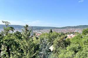 Studenten 1-Zimmer-Wohnung im Dachgeschoss in Stuttgart Nord, Balkon mit herrlicher Aussicht