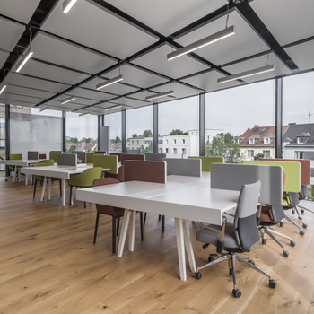 Coworking-Bereich in Regus Unternehmerstadt