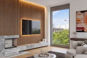 Penthouse Wohnung in Berlin-Mitte – 46 m² Dachterrasse, Kamin, Fernsehturmblick, familienfreundlich – Stallschreiberstrasse 27, 10117 Mitte (Ortsteil), Berlin – Vorschaubild 1