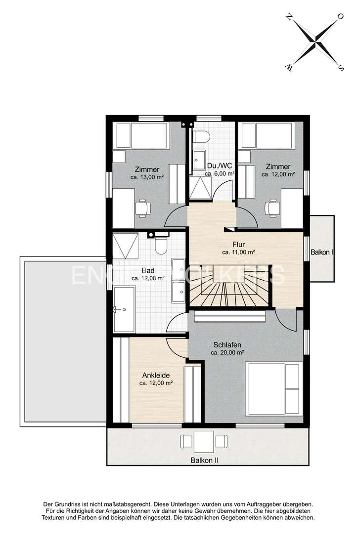 Grundriss - 1. Obergeschoss
