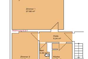 2-Raum Wohnung / Stadtfeld West / 65m² – 39110 Stadtfeld West, Magdeburg – Vorschaubild 9
