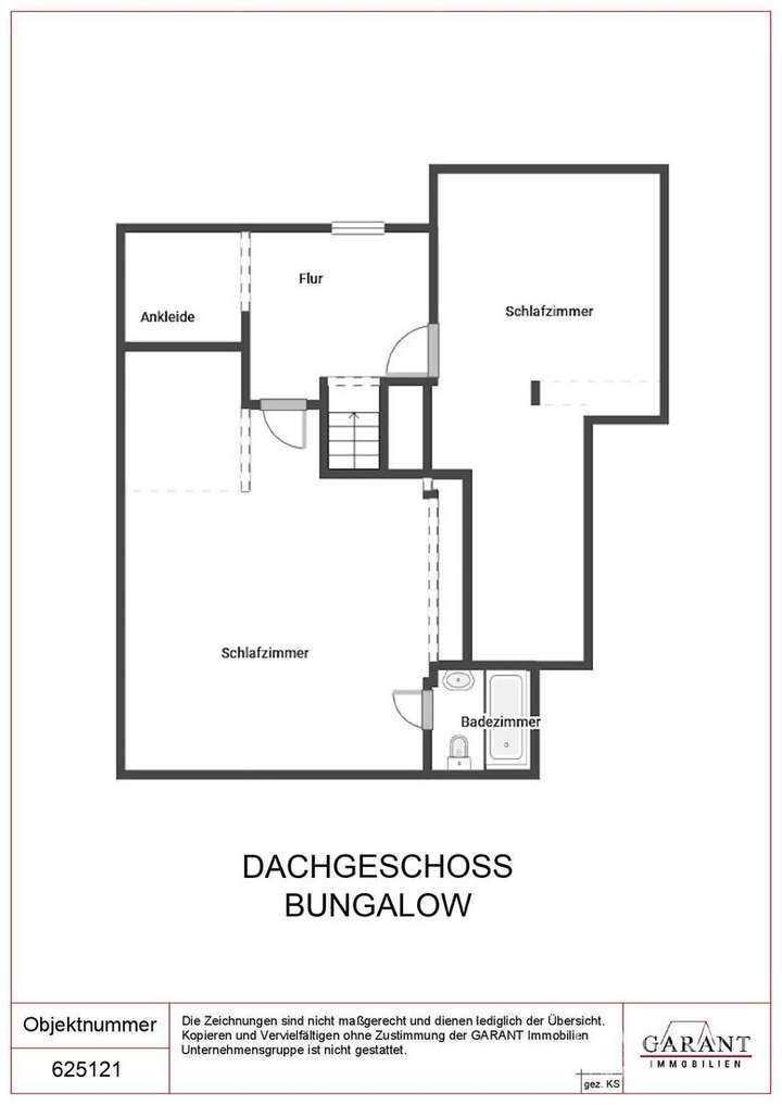 Grundriss Dachgeschoss Bungalo
