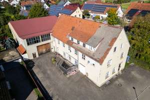 Wohn- und Geschäftshaus mit Lagerhalle und Entwicklungspotenzial in zentraler Lage – Die vollständige Adresse der Immobilie erhältst du vom Anbieter., 89188 Merklingen – Vorschaubild 1