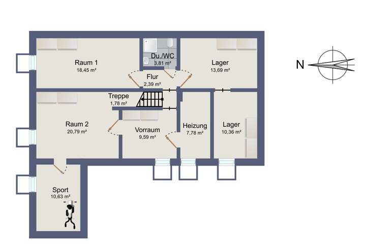 Bestandsgebäude Kellergeschoss