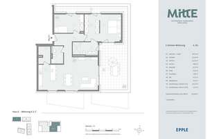 Zweisamkeit in der Morgensonne: barrierefreies Penthaus mit Dachterrasse und Ankleide im Zentrum. – Karl-Metz-Straße 5, 69214 Eppelheim – Vorschaubild 2