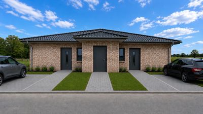 Neubau-Doppelhaushälfte mit 4 Zimmern und 2 Außenstellplätzen in Fredenbeck