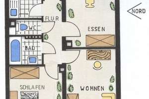 3-Zimmer Wohnung  in der Nähe des Pforzheimer Hauptbahnhofs – Grünstr. 6 a, 75172 Weststadt, Pforzheim – Vorschaubild 2
