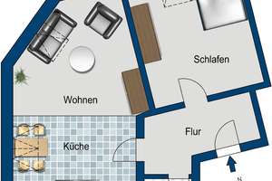 2 Raum Wohnung im Dachgeschoss – 4277 Connewitz, Leipzig – Vorschaubild 2