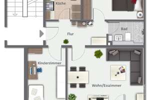 Klassische 3-Zimmer-Wohnung mit Einbauküche und Loggia in Leverkusen-Rheindorf! – Die vollständige Adresse der Immobilie erhältst du vom Anbieter., 51371 Rheindorf, Leverkusen – Vorschaubild 11