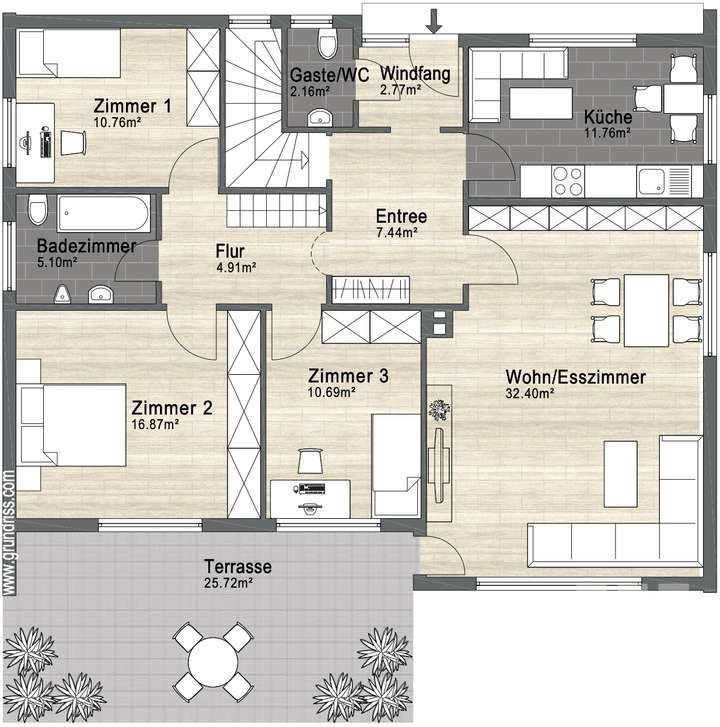 Grundriss Erdgeschoss