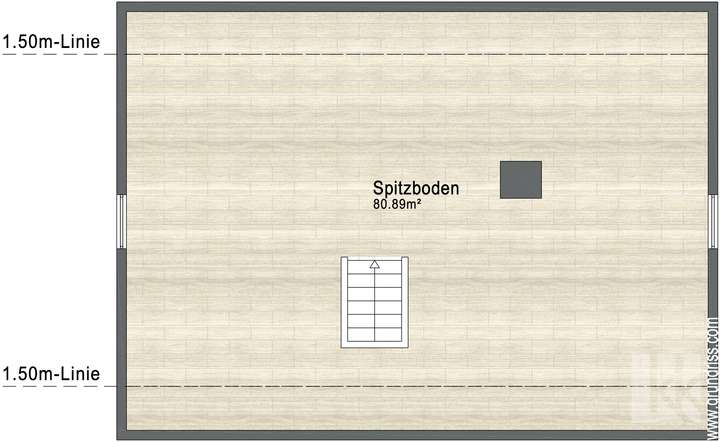 Grundriss Spitzboden