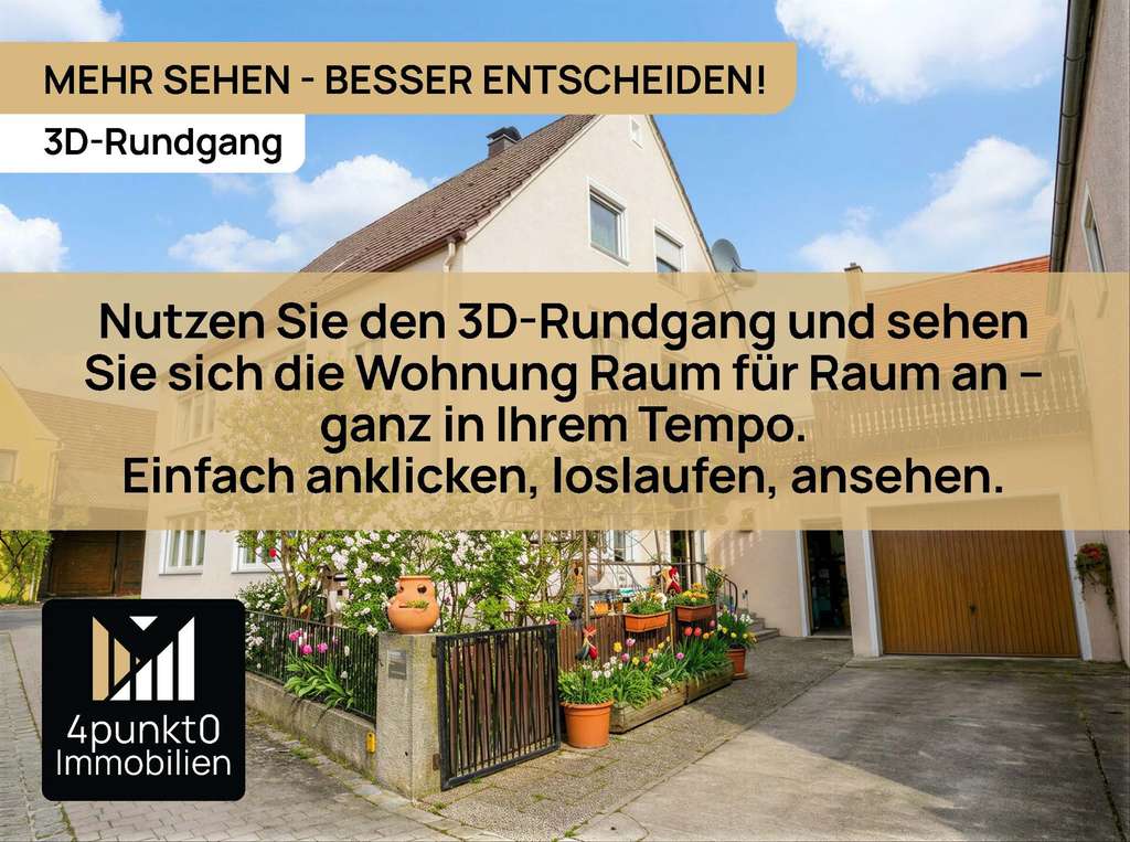 Immobilie in Wemding - EG-Wohnung mit Potenzial – Garage, kleiner Garten & Abstellraum - Bild 1
