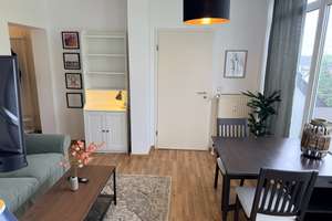 Vollständig möbliert inkl. WLAN, TV & Strom. Wohnung mit großer Terrasse in Poppelsdorf – Sebastianstrasse 28, 53115 Poppelsdorf, Bonn – Vorschaubild 2