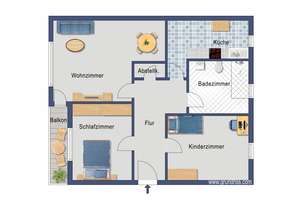 Tolle 3 Zimmer Wohnung sucht Mieter! – Dodeshausweg 73, 49088 Dodesheide, Osnabrück – Vorschaubild 2