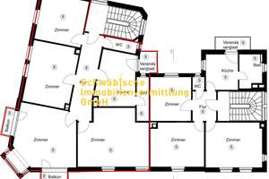 4-Zi.-Whg., 3. OG, Altbau, 2 x Balkon, verglaste Veranda, TOLLER ZUSTAND, kein Denkmalschutz, ATP 8 – Die vollständige Adresse der Immobilie erhältst du vom Anbieter., 70376 Neckarvorstadt, Stuttgart – Vorschaubild 5