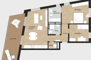 Elegante Penthouse-Wohnung mit schönem Balkon - 3-Zi auf 88m² – 44269 Schüren, Dortmund – Vorschaubild 8