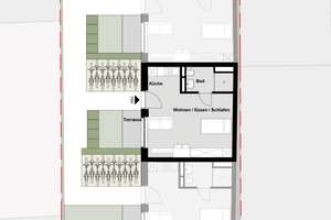 Kompakte 1-Zimmer-Wohnung (WE02) | barrierefrei im Innenhof! | Vermietung ab dem 01.04.26 – Die vollständige Adresse der Immobilie erhältst du vom Anbieter., 41061 Gladbach, Mönchengladbach – Vorschaubild 3