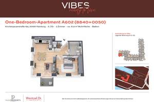 Exclusives One-Bedroom-Apartment mit Balkon - Wentzel Dr. – Kirchenpauerstraße 15a, 20457 HafenCity, Hamburg – Vorschaubild 12