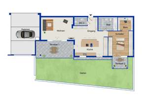 Luxuriös wohnen mit Stil – Exklusive Gartenwohnung mit hochwertiger Möblierung &amp; TG Stellplatz – Die vollständige Adresse der Immobilie erhältst du vom Anbieter., 45257 Kupferdreh, Essen – Vorschaubild 17