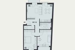 Bezugsfreie, vollständig sanierte 3-Zimmer-DG-Wohnung mit Balkon in Weißensee – Berliner Allee 253, 13088 Weißensee, Berlin – Vorschaubild 2