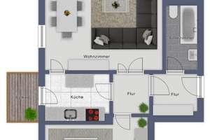 Helle 2-Zimmer-Wohnung mit Südwest-Loggia in zentraler Lage von HH-Rahlstedt – Die vollständige Adresse der Immobilie erhältst du vom Anbieter., 22149 Rahlstedt, Hamburg – Vorschaubild 11