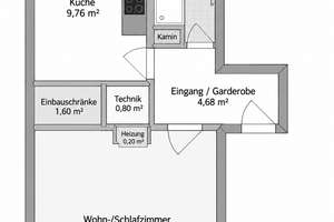 Lindenhof: Gepflegte 1-Zimmer-Wohnung mit Ostbalkon und Blick ins Grüne – 68163 Lindenhof, Mannheim – Vorschaubild 10