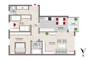 Attraktive 3-Zimmer Wohnung mit guter Infrastruktur – Die vollständige Adresse der Immobilie erhältst du vom Anbieter., 81379 Thalkirchen, München – Vorschaubild 11