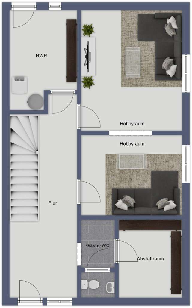 Skizze Untergeschoss